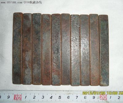 錢幣-代銀銅條-兌換銅條-錢莊代銀銅條-鹿邑鎮伯仁記代銀一元等,古幣,年代不詳,其他種類,銅幣,成套銷售,se14748148,零售,中國收藏熱線